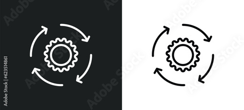 implementation icon isolated in white and black colors. implementation outline vector icon from general collection for web, mobile apps and ui.
