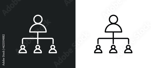 hr planning icon isolated in white and black colors. hr planning outline vector icon from general collection for web, mobile apps and ui.