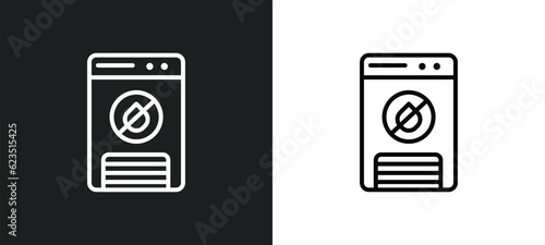 dehumidifier icon isolated in white and black colors. dehumidifier outline vector icon from furniture & household collection for web, mobile apps and ui. photo