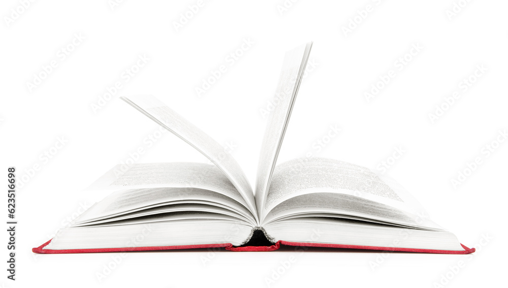 Open book isolated on white background. Open book isolated on white background.