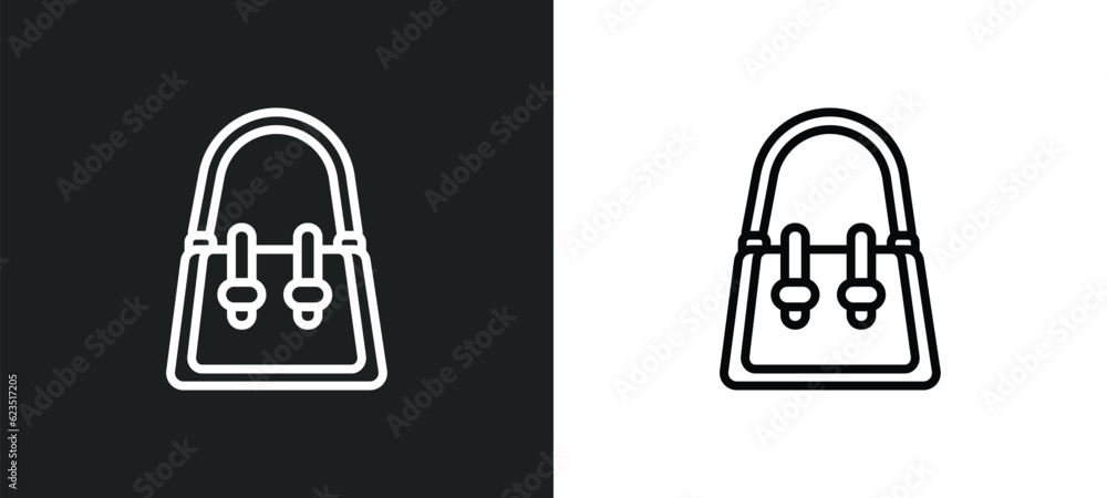 handbag elegant de icon isolated in white and black colors. handbag elegant de outline vector icon from fashion collection for web, mobile apps and ui. handbag elegant de icon isolated in white and black colors. handbag elegant de outline vector icon from fashion collection for web, mobile apps and ui.