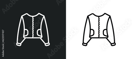 sweater with pocket icon isolated in white and black colors. sweater with pocket outline vector icon from fashion collection for web, mobile apps and ui.