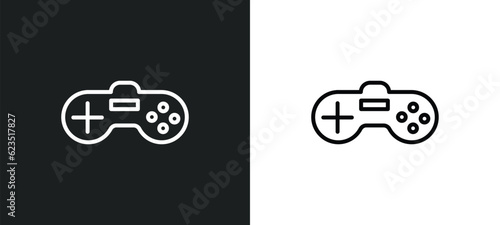 video game icon isolated in white and black colors. video game outline vector icon from arcade collection for web, mobile apps and ui.