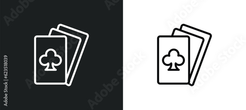 gambler icon isolated in white and black colors. gambler outline vector icon from entertainment collection for web, mobile apps and ui.