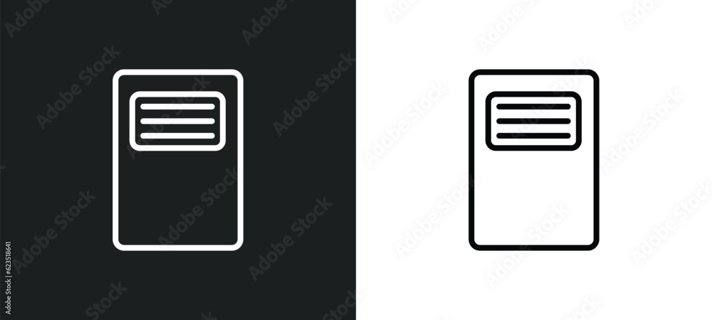 book of black cover icon isolated in white and black colors. book of black cover outline vector icon from education collection for web, mobile apps and ui. book of black cover icon isolated in white and black colors. book of black cover outline vector icon from education collection for web, mobile apps and ui.