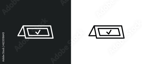 booked icon isolated in white and black colors. booked outline vector icon from education collection for web, mobile apps and ui.