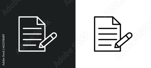 as icon isolated in white and black colors. as outline vector icon from education collection for web, mobile apps and ui.