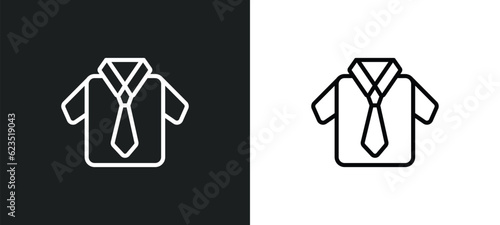uniform icon isolated in white and black colors. uniform outline vector icon from education collection for web, mobile apps and ui.