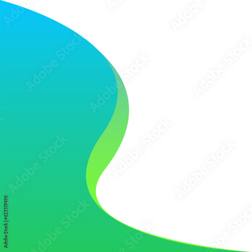 Corner Green Blue Gradient