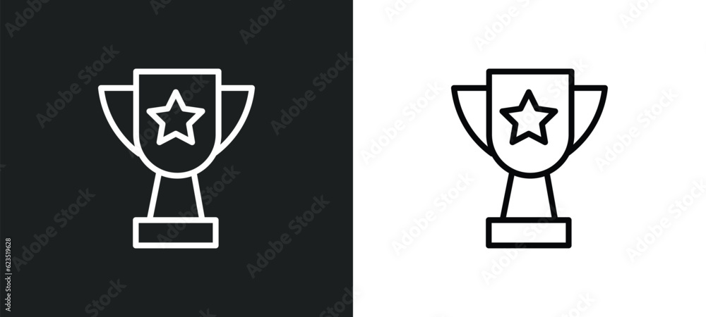 big trophy icon isolated in white and black colors. big trophy outline vector icon from education collection for web, mobile apps and ui. big trophy icon isolated in white and black colors. big trophy outline vector icon from education collection for web, mobile apps and ui.