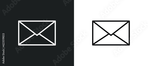 closed envelope icon isolated in white and black colors. closed envelope outline vector icon from education collection for web, mobile apps and ui.