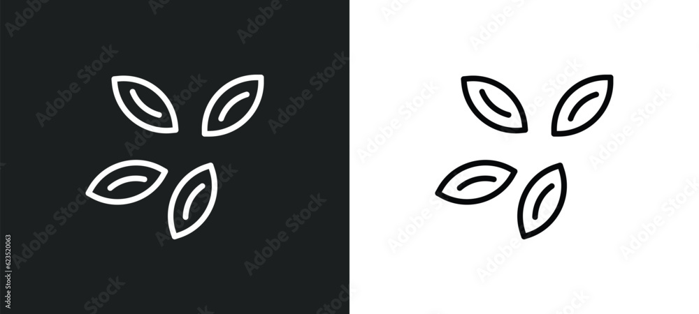 seeds icon isolated in white and black colors. seeds outline vector icon from ecology collection for web, mobile apps and ui. seeds icon isolated in white and black colors. seeds outline vector icon from ecology collection for web, mobile apps and ui.
