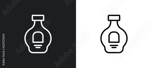cognac icon isolated in white and black colors. cognac outline vector icon from drinks collection for web  mobile apps and ui.