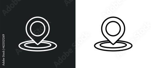 tracking icon isolated in white and black colors. tracking outline vector icon from delivery and logistic collection for web, mobile apps and ui.