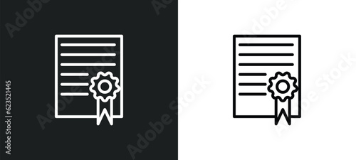charter icon isolated in white and black colors. charter outline vector icon from delivery and logistic collection for web, mobile apps and ui.