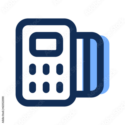 pos terminal filled line icon