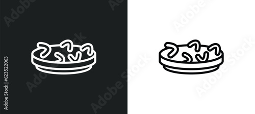 fabada icon isolated in white and black colors. fabada outline vector icon from culture collection for web, mobile apps and ui.