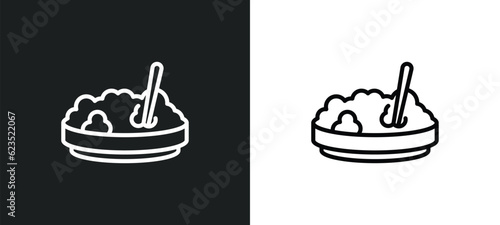 corn with pine icon isolated in white and black colors. corn with pine outline vector icon from culture collection for web, mobile apps and ui.