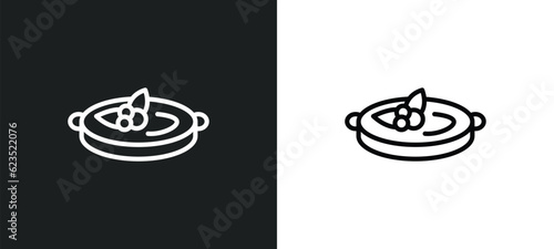 crema catalana icon isolated in white and black colors. crema catalana outline vector icon from culture collection for web, mobile apps and ui.
