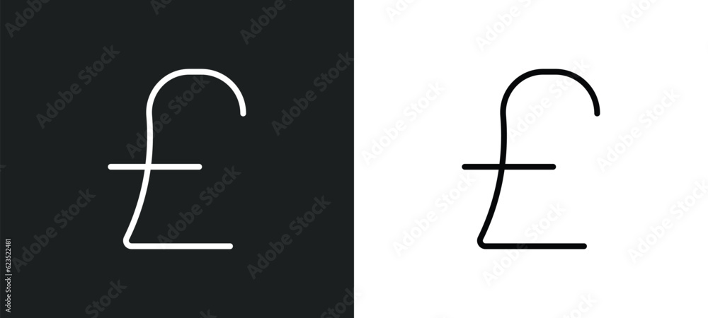pound icon isolated in white and black colors. pound outline vector icon from cryptocurrency collection for web, mobile apps and ui. pound icon isolated in white and black colors. pound outline vector icon from cryptocurrency collection for web, mobile apps and ui.