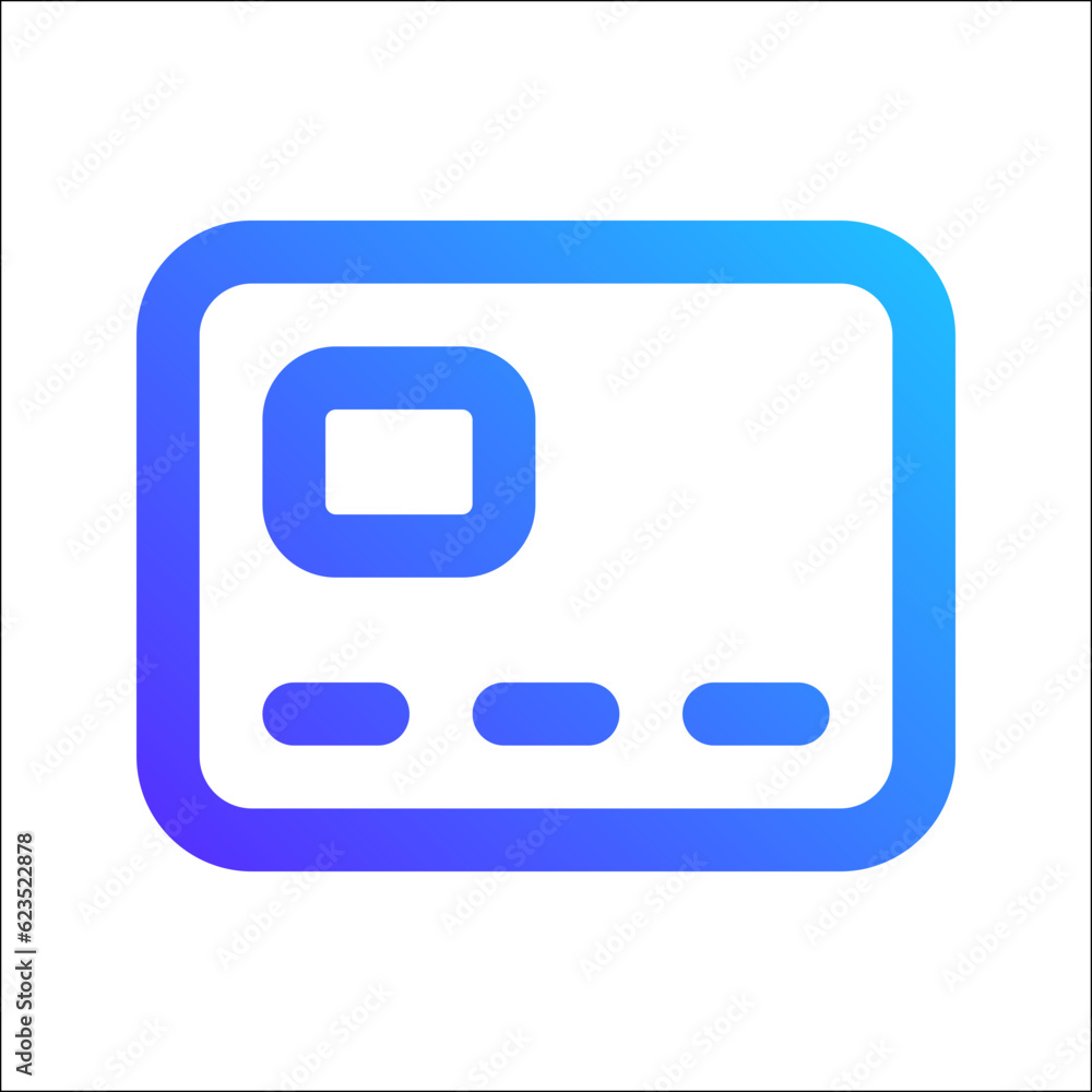 credit card gradient icon credit card gradient icon