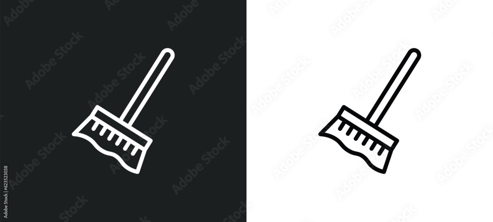 cleaning mop icon isolated in white and black colors. cleaning mop outline vector icon from construction tools collection for web, mobile apps and ui. cleaning mop icon isolated in white and black colors. cleaning mop outline vector icon from construction tools collection for web, mobile apps and ui.
