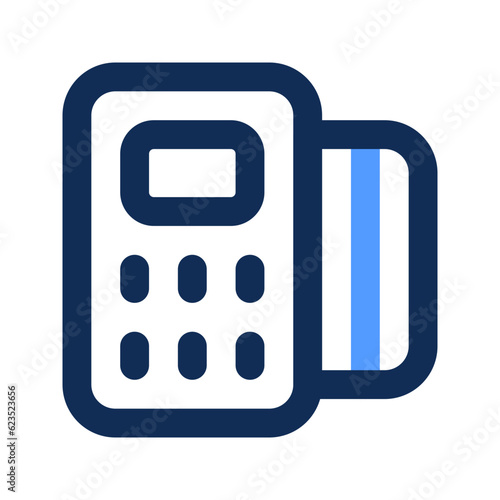 pos terminal outline color icon