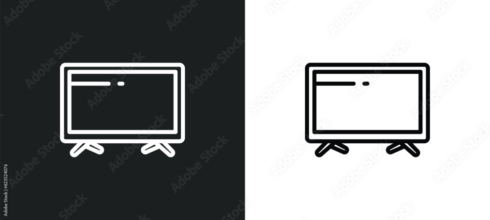 televisions icon isolated in white and black colors. televisions outline vector icon from computer collection for web, mobile apps and ui. televisions icon isolated in white and black colors. televisions outline vector icon from computer collection for web, mobile apps and ui.