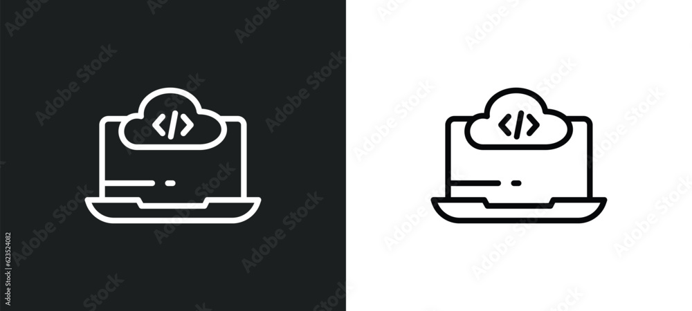 computing code icon isolated in white and black colors. computing code outline vector icon from computer collection for web, mobile apps and ui. computing code icon isolated in white and black colors. computing code outline vector icon from computer collection for web, mobile apps and ui.