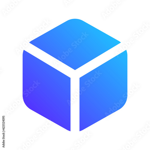 blockchain gradient fill icon