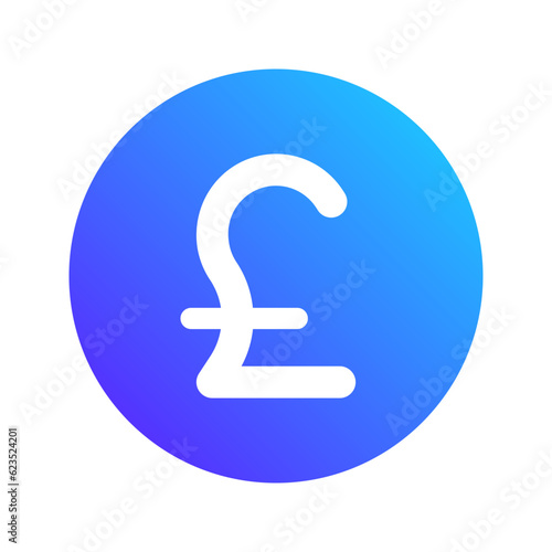 pound gradient fill icon