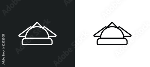 serviette icon isolated in white and black colors. serviette outline vector icon from cleaning collection for web, mobile apps and ui.
