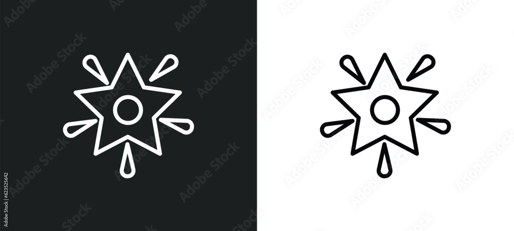 famous cinema star icon isolated in white and black colors. famous cinema star outline vector icon from cinema collection for web, mobile apps and ui. famous cinema star icon isolated in white and black colors. famous cinema star outline vector icon from cinema collection for web, mobile apps and ui.