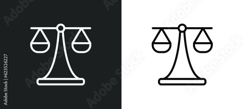 legal icon isolated in white and black colors. legal outline vector icon from business and analytics collection for web, mobile apps and ui.