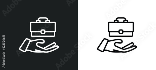 value pointer icon isolated in white and black colors. value pointer outline vector icon from business collection for web, mobile apps and ui.