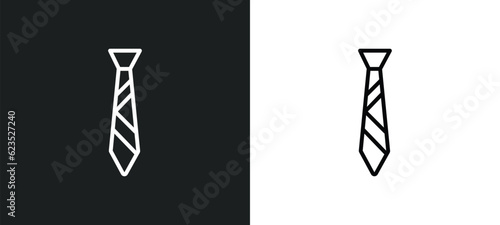 black tie icon isolated in white and black colors. black tie outline vector icon from business collection for web, mobile apps and ui.