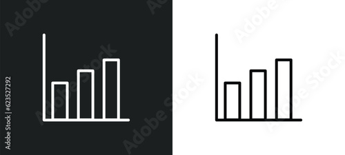 graphic chart icon isolated in white and black colors. graphic chart outline vector icon from business collection for web, mobile apps and ui.
