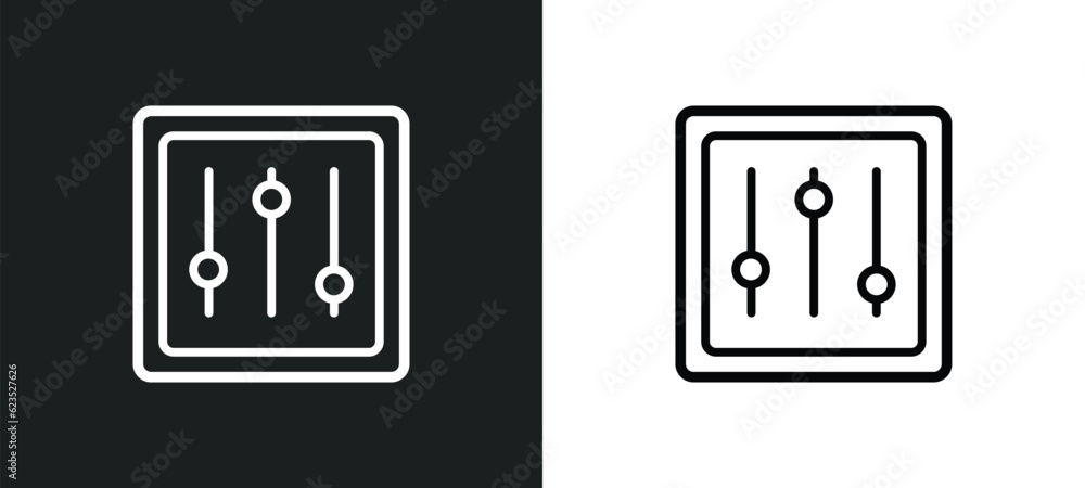 tones icon isolated in white and black colors. tones outline vector icon from business collection. collection for web, mobile apps and ui. tones icon isolated in white and black colors. tones outline vector icon from business collection. collection for web, mobile apps and ui.