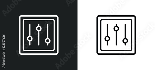 tones icon isolated in white and black colors. tones outline vector icon from business collection. collection for web, mobile apps and ui.