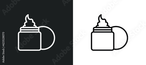 moisturizer icon isolated in white and black colors. moisturizer outline vector icon from beauty collection for web, mobile apps and ui.