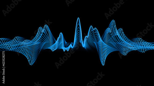Photography Wave equalizer wave 3d design