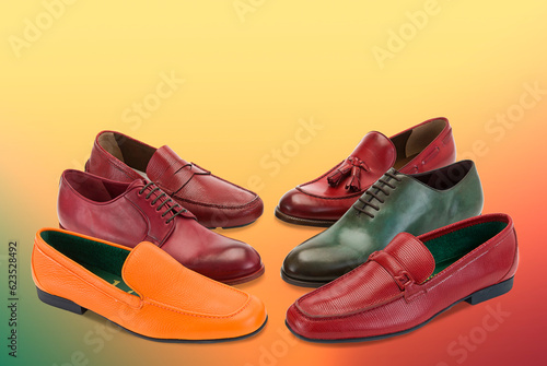 leather shoes;