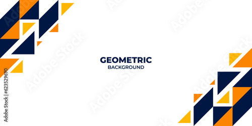 Abstract background for presentation with business concept and yellow geometric shapes. Vector illustration