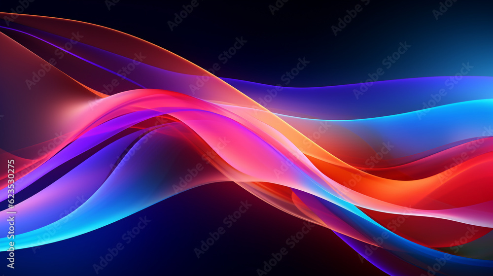 Vibrant colorful dancing neon waves in a dynamic movement energy luminous fantasy futuristic illuminated atmosphere Vibrant colorful dancing neon waves in a dynamic movement energy luminous fantasy futuristic illuminated atmosphere