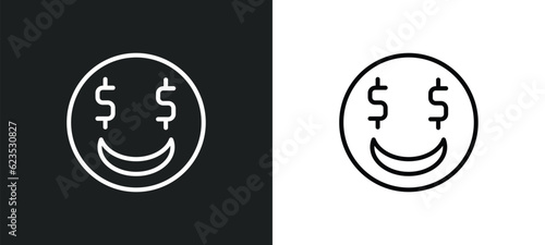 greedy icon isolated in white and black colors. greedy outline vector icon from activity and hobbies collection for web, mobile apps and ui.