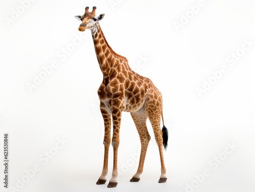 a giraffe isolated on a white background