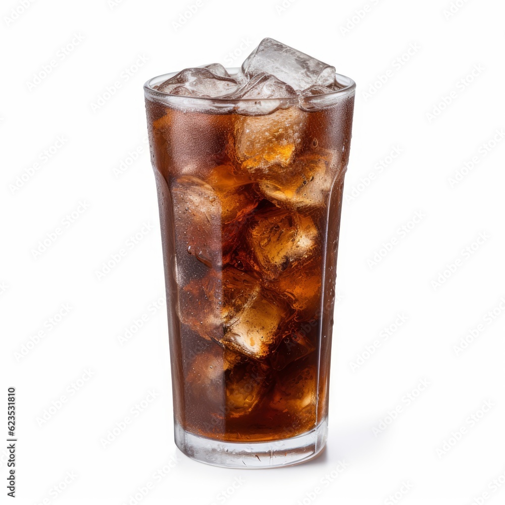 fresh cola drink in glass fresh cola drink in glass