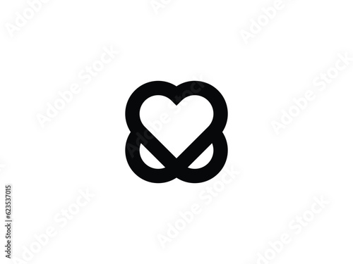heat love line logo design