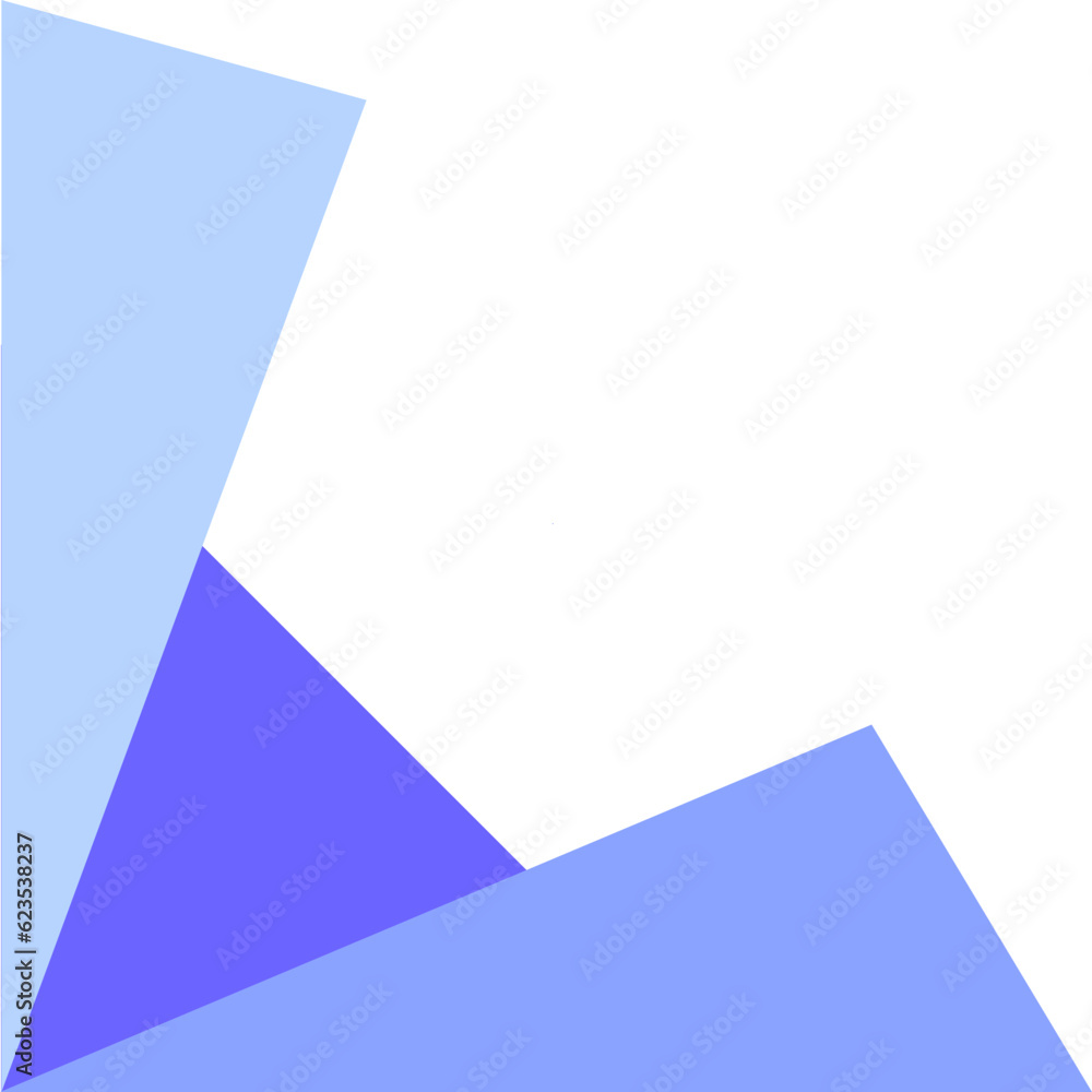 Corner Geometric Triangel Blue Corner Geometric Triangel Blue