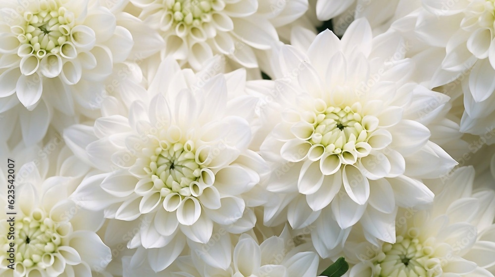 Close up, chrysanthemums seamless background with ai generation